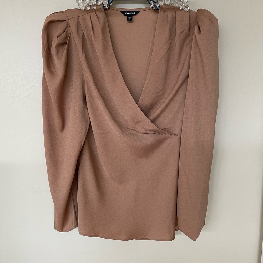 Express Women's Elegant Brown Blouse